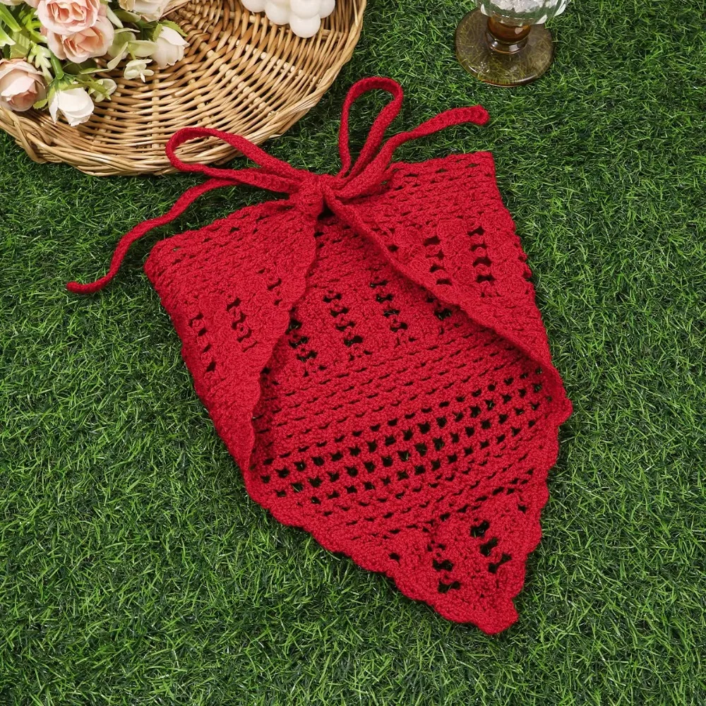 Sweet Hollow Out Knitted Headband Soft Handmade Crochet Headwrap Solid Color Triangle Headscarf Bandana Women
Sweet Hollow Out Knitted Headband Soft Handmade Crochet Headwrap Solid Color Triangle Headscarf Bandana Women