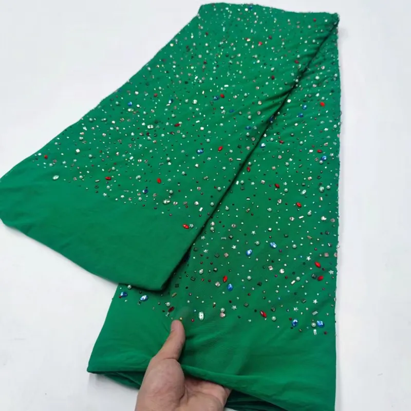 African Lace Fabric with Clolorful Stones 2023 High Quality Crystal Luxury Tulle Lace Fabric 5yards For Party TS2097
African Lace Fabric with Clolorful Stones 2023 High Quality Crystal Luxury Tulle Lace Fabric 5yards For Party TS2097