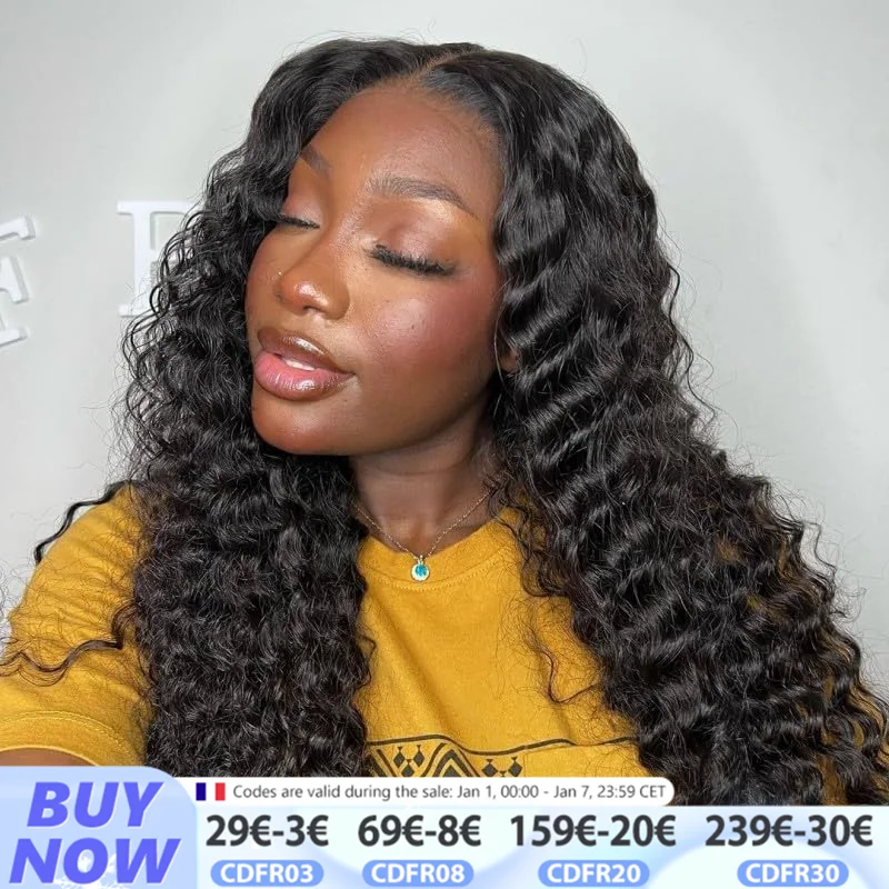 30 Inch Glueless 200 Density Hd Lace Front Black Curly Wig 100% Human Hair Brazilian Cheap Deep Wave Wigs Ready to Wear on Sale
30 Inch Glueless 200 Density Hd Lace Front Black Curly Wig 100% Human Hair Brazilian Cheap Deep Wave Wigs Ready to Wear on Sale