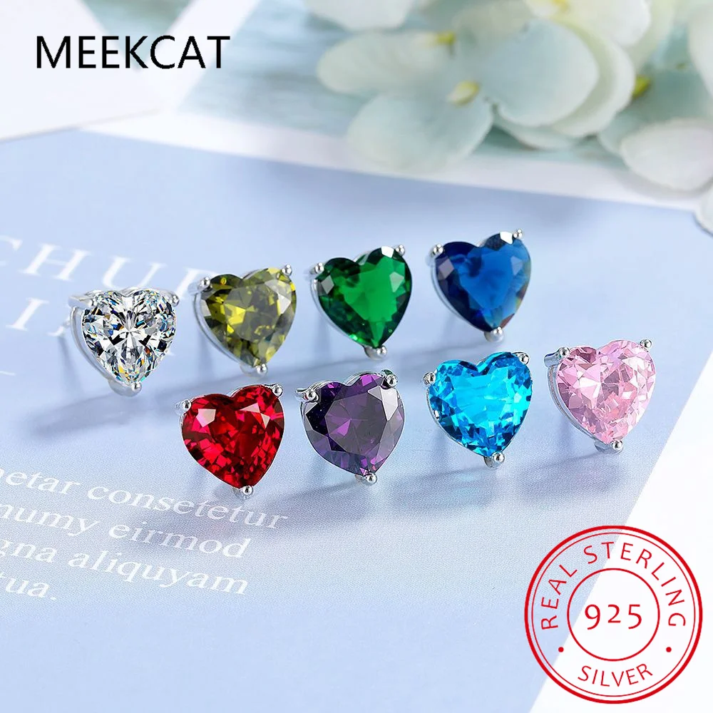 Heart Natural Garnet Amethyst Citrine Peridot Blue Topaz 925 Sterling Silver Stud Earring for Women Colorful Gemstone Jewelry
Heart Natural Garnet Amethyst Citrine Peridot Blue Topaz 925 Sterling Silver Stud Earring for Women Colorful Gemstone Jewelry