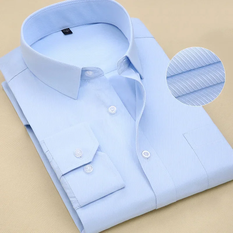 2021 Spring Autumn New Men's Formal Dress Shirts Male Long Sleeve Business Casual Dress Shirt Gentleman Office Tops Clothes
2021 Spring Autumn New Men's Formal Dress Shirts Male Long Sleeve Business Casual Dress Shirt Gentleman Office Tops Clothes