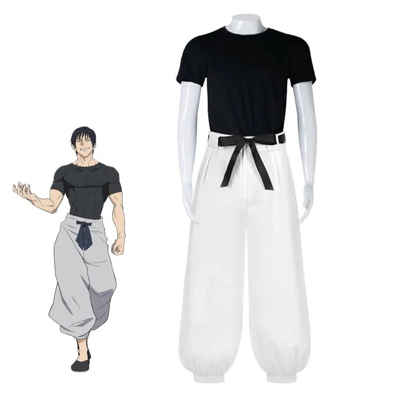 Anime Jujutsu Kaisen Toji Fushiguro Cosplay Costume Traditional Kung Fu Clothing Halloween Carnival Party Uniform for Men
Anime Jujutsu Kaisen Toji Fushiguro Cosplay Costume Traditional Kung Fu Clothing Halloween Carnival Party Uniform for Men