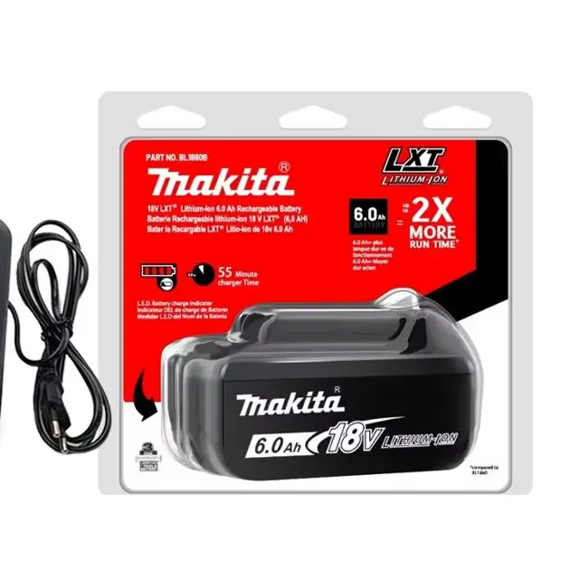 Makita BL1830 BL1850B BL1860B suitable for Makita tools Makita 18V 6.0Ah rechargeable battery for replacing
Makita BL1830 BL1850B BL1860B suitable for Makita tools Makita 18V 6.0Ah rechargeable battery for replacing