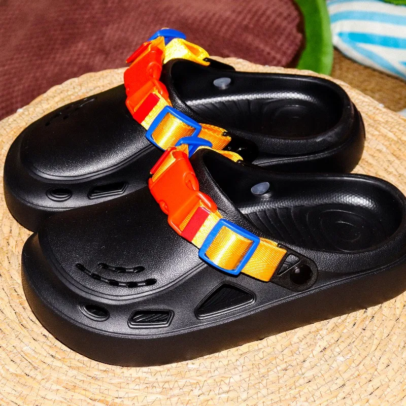 Black Utility Adjustable Strap EVA Clogs Men, Rugged Non-slip Summer Outdoor Beach Shoes
Black Utility Adjustable Strap EVA Clogs Men, Rugged Non-slip Summer Outdoor Beach Shoes