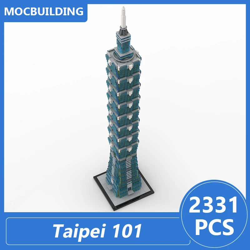 Taipei 101 1:800 Scale Model Moc Building Blocks Diy Assemble Bricks Architecture Educational Creative Xmas Toys Gifts 2331PCS
Taipei 101 1:800 Scale Model Moc Building Blocks Diy Assemble Bricks Architecture Educational Creative Xmas Toys Gifts 2331PCS