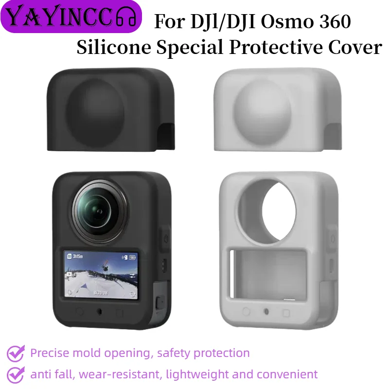 Suitable for DJI OSMO 360 panoramic camera body cover, mirror head cover, wear-resistant special silicone protective cover
Suitable for DJI OSMO 360 panoramic camera body cover, mirror head cover, wear-resistant special silicone protective cover