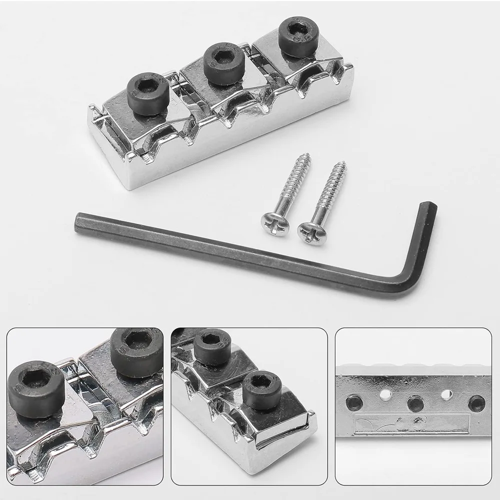 Electric Guitar Locking Nut – Double Locking Tremolo Nut, String Lock Nut f Guitar Lock Nut with String Retainer
Electric Guitar Locking Nut – Double Locking Tremolo Nut, String Lock Nut f Guitar Lock Nut with String Retainer