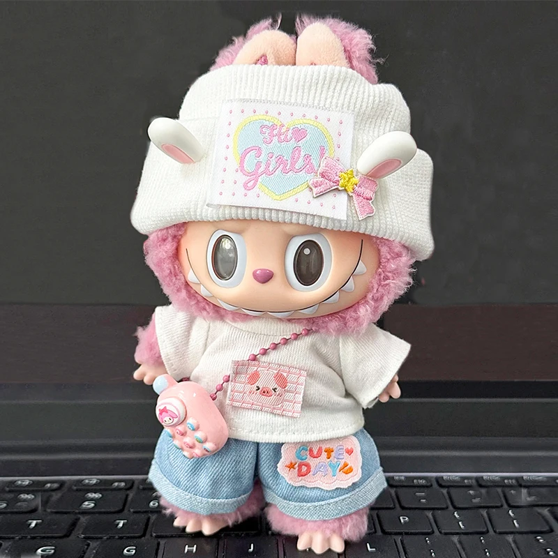 Doll Clothes for Labubu 3.0 V1 V2V3 14cm Glue Doll Pink Pig Suit Hat T-shirt Shorts Accessories Peripheral Toys Gifts
Doll Clothes for Labubu 3.0 V1 V2V3 14cm Glue Doll Pink Pig Suit Hat T-shirt Shorts Accessories Peripheral Toys Gifts