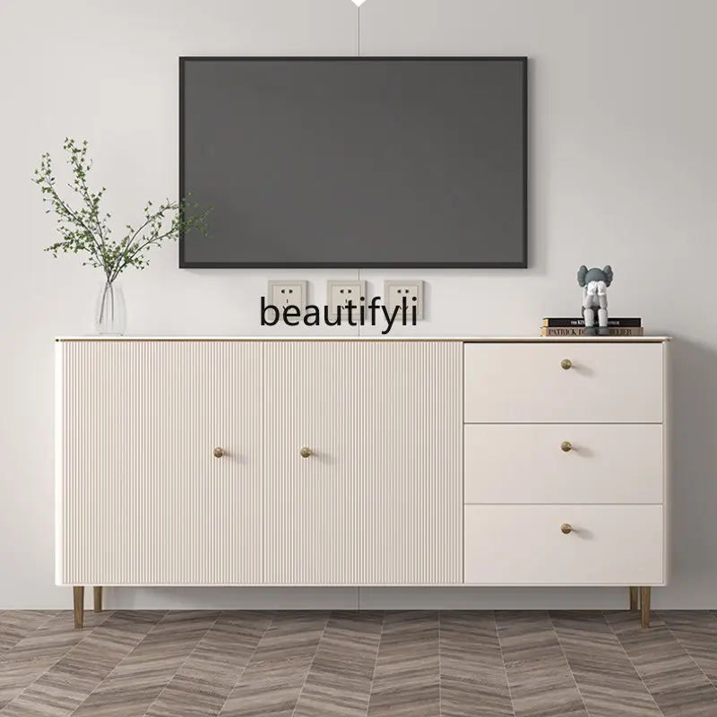 yj TV Bench for Bedroom Storage Locker Integrated Solid Wood High Stone Plate Light Luxury TV Stand
yj TV Bench for Bedroom Storage Locker Integrated Solid Wood High Stone Plate Light Luxury TV Stand