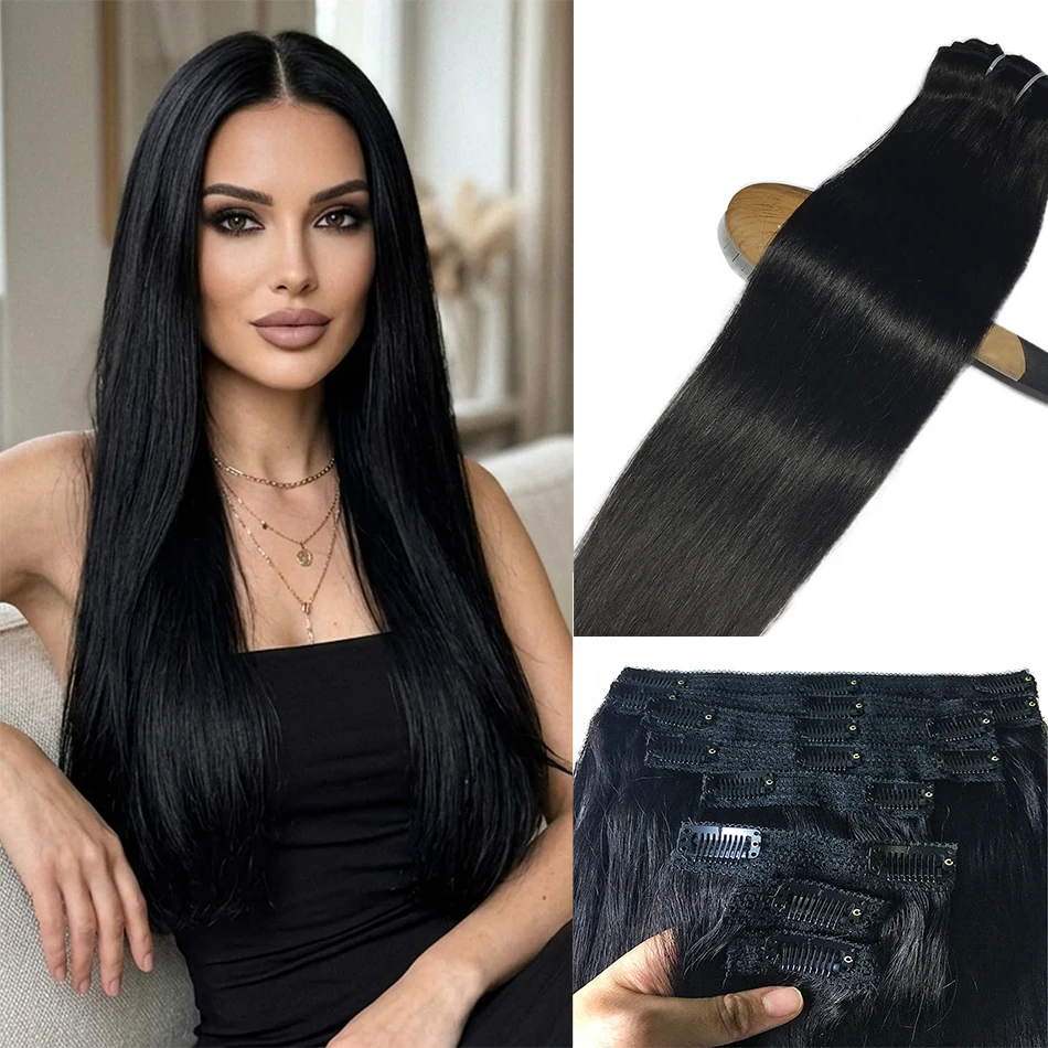 Clip Ins Human Hair Extensions Human Hair Brazilian Thick Straight Clip In Natural Color Clip Ins 100% Remy Human Hair 120G 8Pcs
Clip Ins Human Hair Extensions Human Hair Brazilian Thick Straight Clip In Natural Color Clip Ins 100% Remy Human Hair 120G 8Pcs