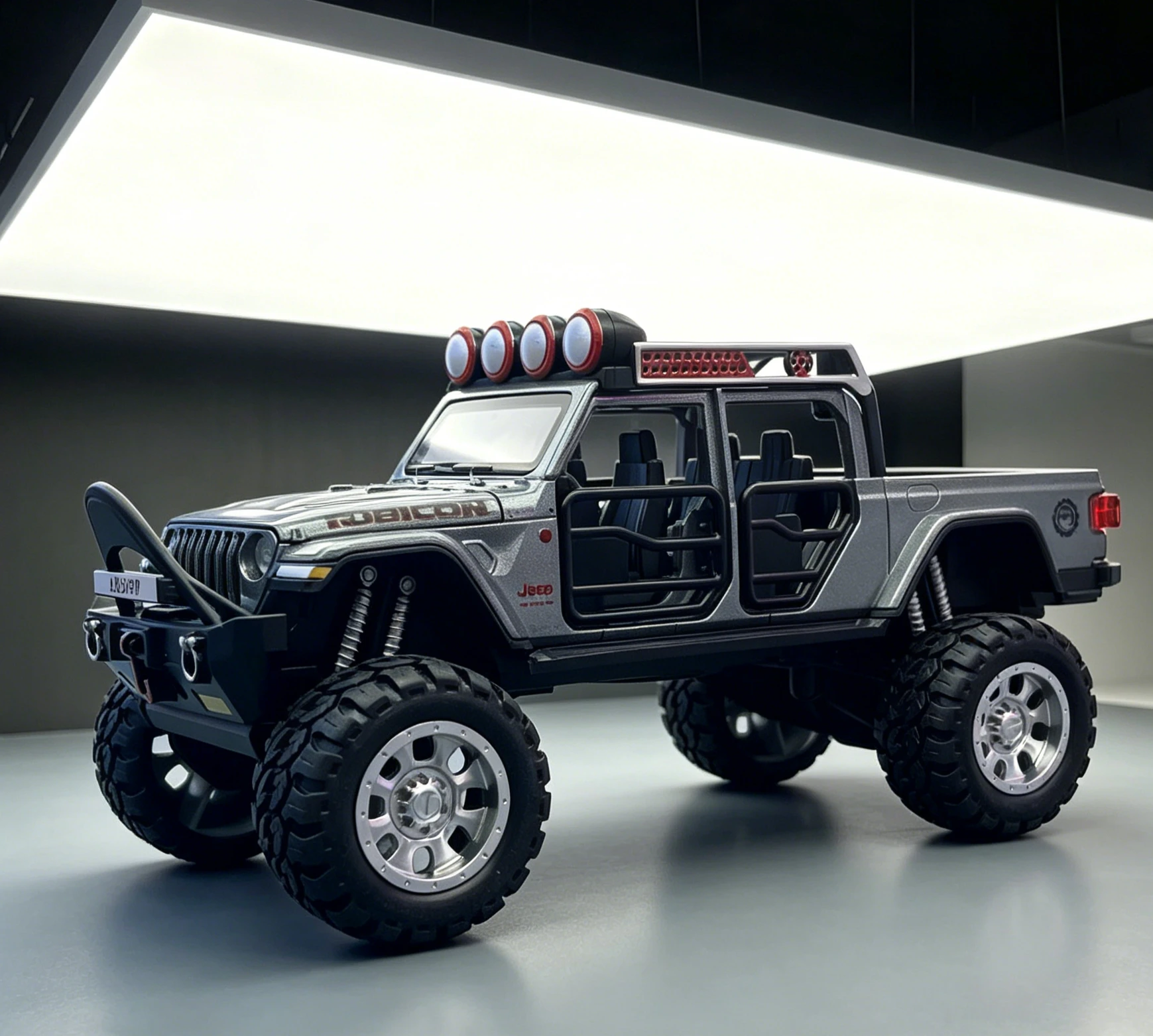 1:32 Big Wheel Jeep Off-Road Diecast Car, Openable Doors with Light & Sound Free Rolling SUV Model Toy, Desktop Collectible Gift
1:32 Big Wheel Jeep Off-Road Diecast Car, Openable Doors with Light & Sound Free Rolling SUV Model Toy, Desktop Collectible Gift