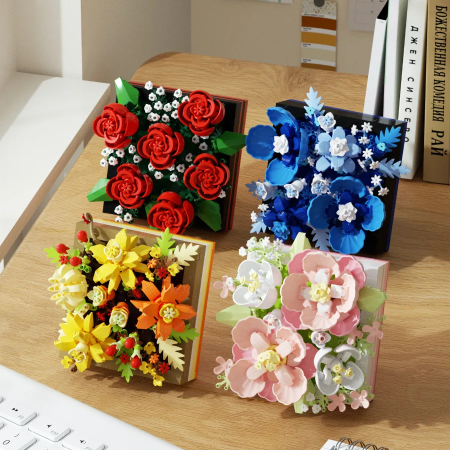 MOC Flower Display Rack Micro Building Block Succulent Mini 3D Diamond Model Brick Toy Desk Decoration Flower Building Blocks
MOC Flower Display Rack Micro Building Block Succulent Mini 3D Diamond Model Brick Toy Desk Decoration Flower Building Blocks