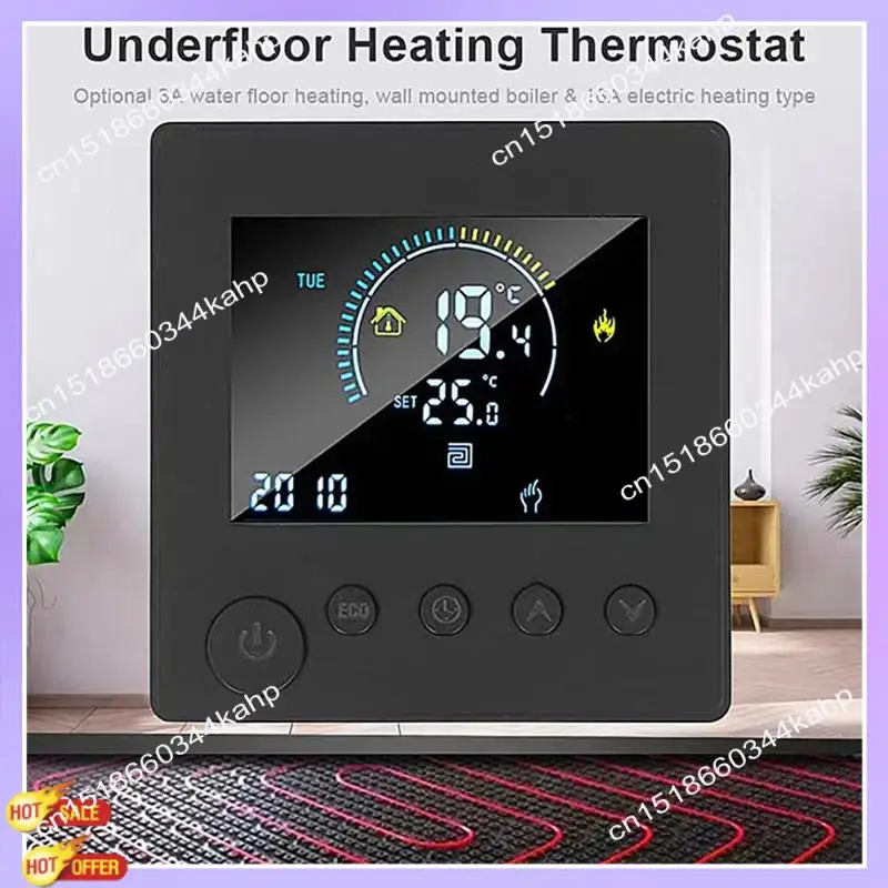 CLCU Wi-Fi умный термостат электрический подогрев пола вода газовый котел температура беспроводной пульт дистанционного управления от Tuya Alexa (3A) Dura
CLCU Wi-Fi умный термостат электрический подогрев пола вода газовый котел температура беспроводной пульт дистанционного управления от Tuya Alexa (3A) Dura