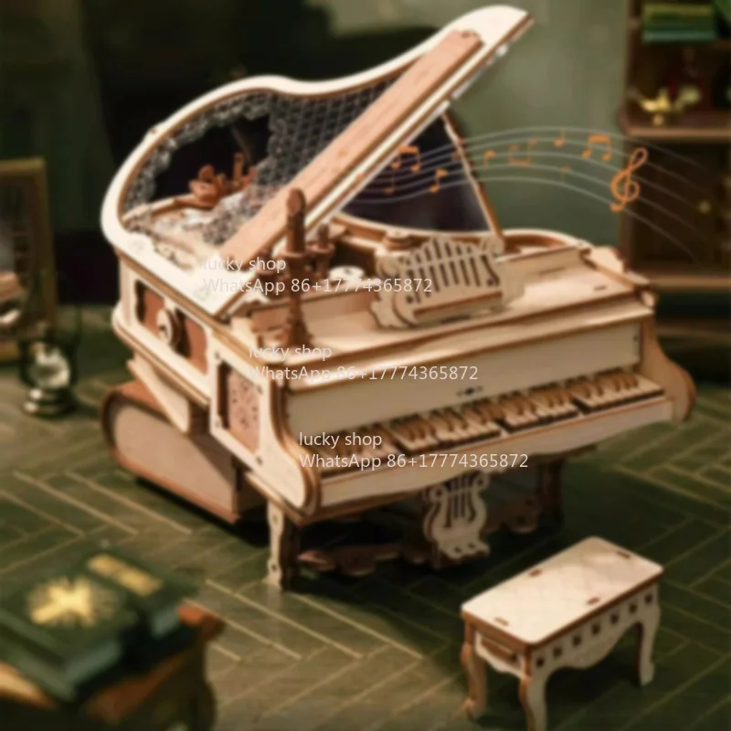 Piano Assembly Keys Movable Ornament Gift Music Box
Piano Assembly Keys Movable Ornament Gift Music Box