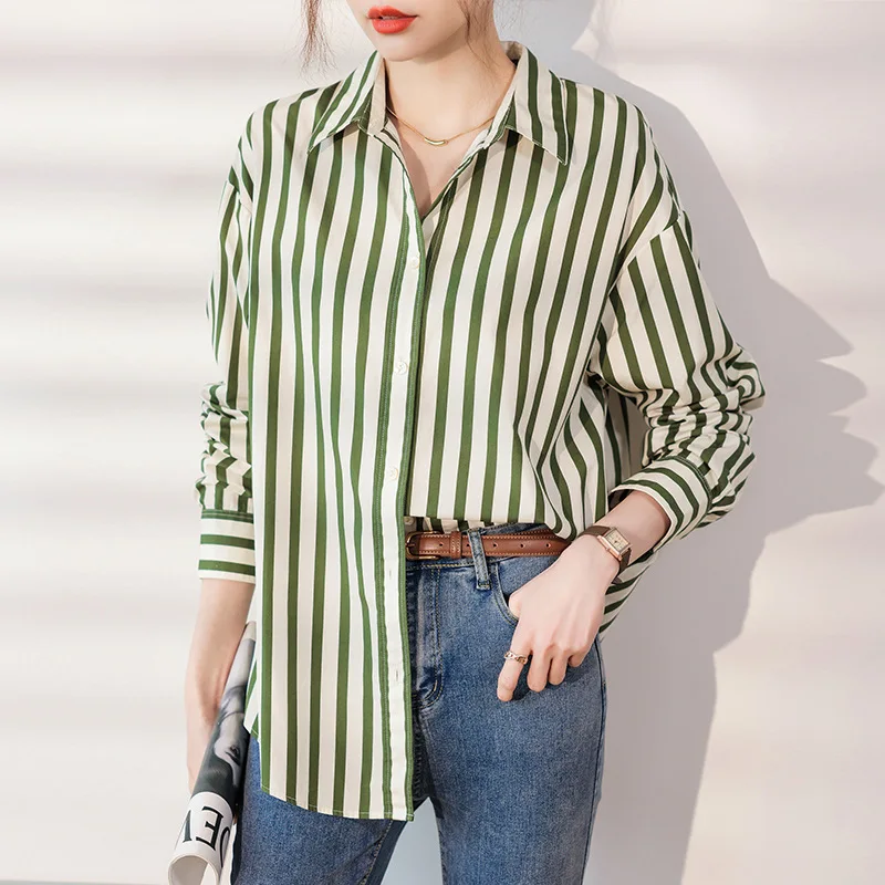 Design Sense Vertical Striped Layered Shirt Women2025Spring Loose Slimming Top Inner Wear Casual Cotton Shirt
Design Sense Vertical Striped Layered Shirt Women2025Spring Loose Slimming Top Inner Wear Casual Cotton Shirt