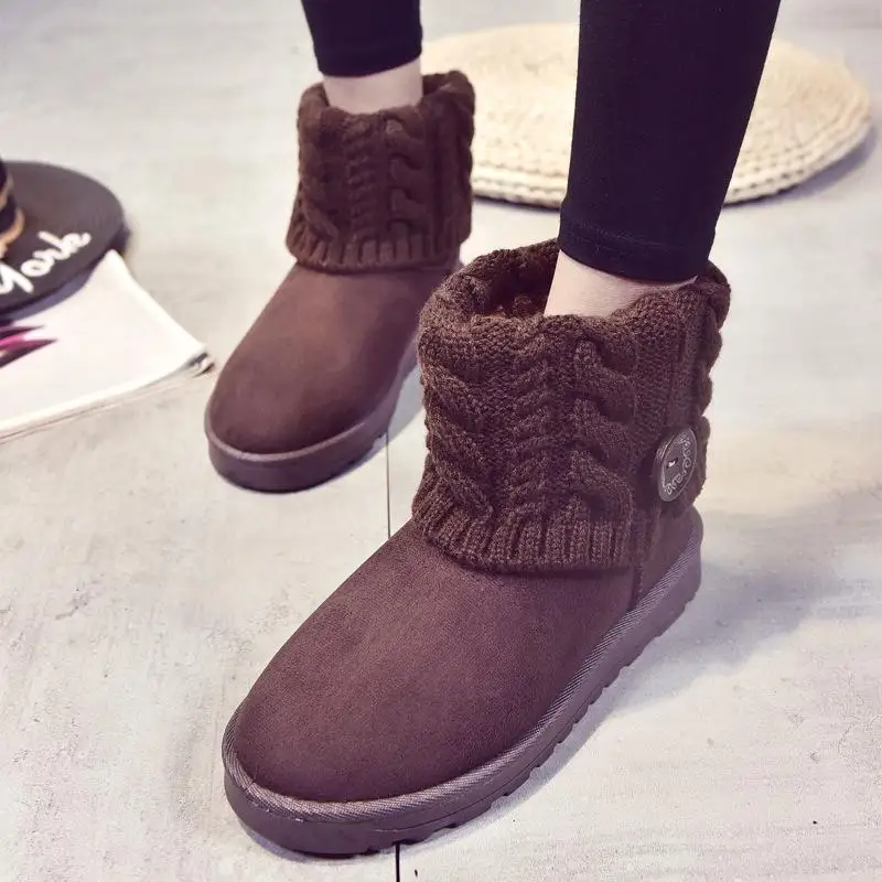Plush Lined Cold Resistant Short Snow Boots Mid-Calf Buckle Winter Warm Fashionable Women's Booties round Toe Flat Heel Rubbe...
Plush Lined Cold Resistant Short Snow Boots Mid-Calf Buckle Winter Warm Fashionable Women's Booties round Toe Flat Heel Rubbe...