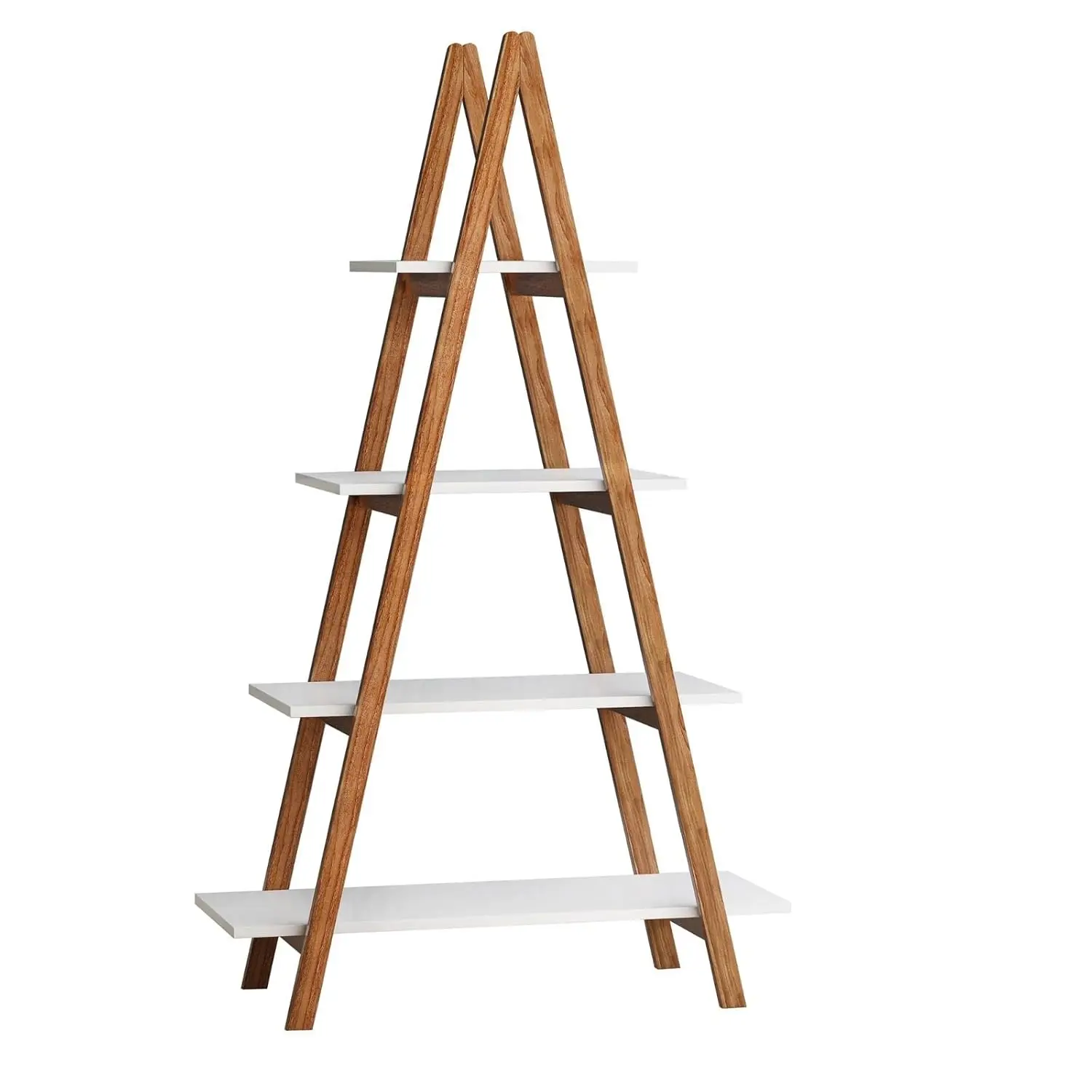 4-Tier Ladder Bamboo Bookshelf Storage Display Rack Freestanding A-Frame, Customized
4-Tier Ladder Bamboo Bookshelf Storage Display Rack Freestanding A-Frame, Customized