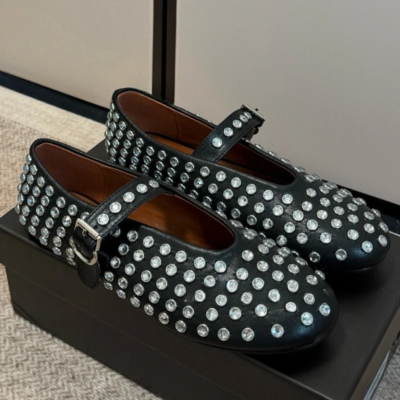 Women Rhinestone Hollow Fishnet Mary Jane Shoes Breathable Mesh Ballet Flats Soft Flat Single Shoes Lightweight Summer Casual
Women Rhinestone Hollow Fishnet Mary Jane Shoes Breathable Mesh Ballet Flats Soft Flat Single Shoes Lightweight Summer Casual