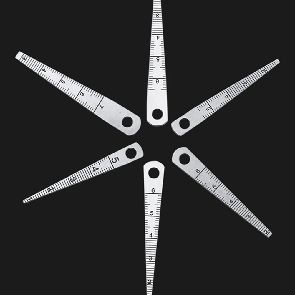 6 Pcs Welding Inspection Gauge Stainless Steel Taper Metric Ruler Thread Debugging Mold Testing Machine Repair Tool for Welder
6 Pcs Welding Inspection Gauge Stainless Steel Taper Metric Ruler Thread Debugging Mold Testing Machine Repair Tool for Welder