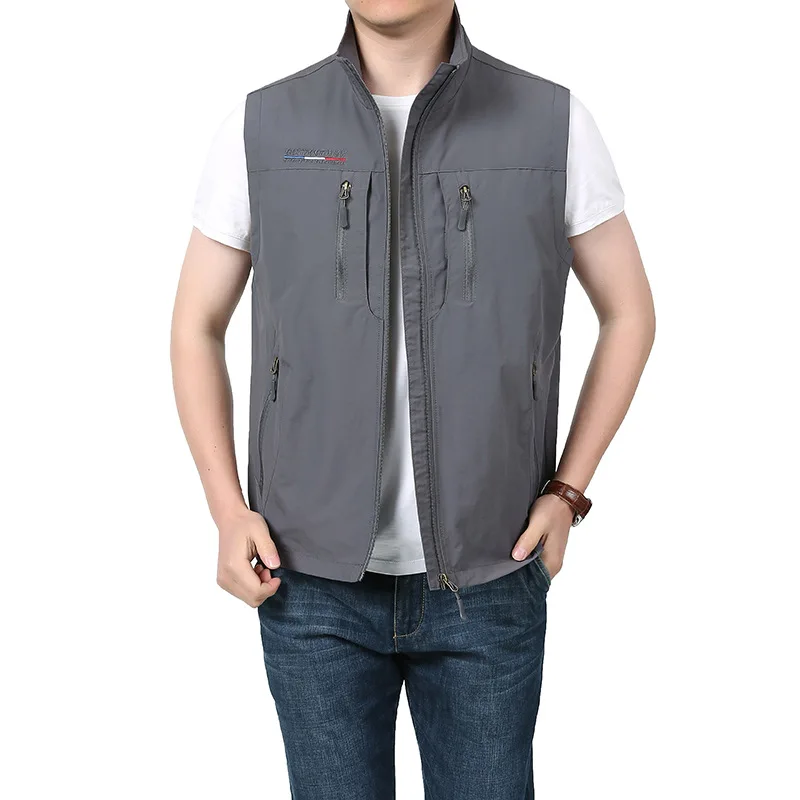 Мужская быстросохнущая куртка для активного отдыха 2026 – весна-лето-осень, легкая рабочая куртка с множеством карманов, воротник-рубашка, жилет
Мужская быстросохнущая куртка для активного отдыха 2026 – весна-лето-осень, легкая рабочая куртка с множеством карманов, воротник-рубашка, жилет