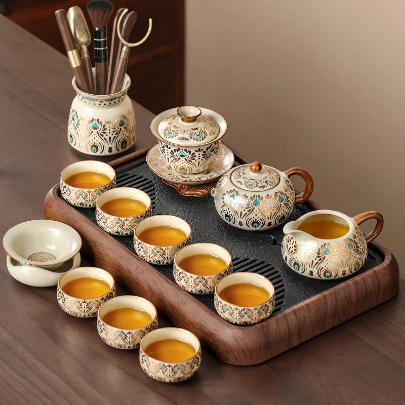 Drainage Chinese Tea Tray Wooden Ceramic Coffeeware Plate Tea Tray Decorative Coasters Serving Bandeja Madera Home Products
Drainage Chinese Tea Tray Wooden Ceramic Coffeeware Plate Tea Tray Decorative Coasters Serving Bandeja Madera Home Products