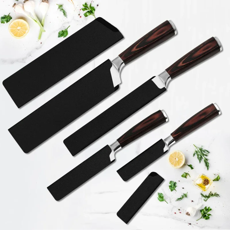 1PC Kitchen Knife Sheath Black Knives Edge Protector Universal Cover Fit For 3.5/5/8 Slicing Chef Fruit Knives Guard Edc knives
1PC Kitchen Knife Sheath Black Knives Edge Protector Universal Cover Fit For 3.5/5/8 Slicing Chef Fruit Knives Guard Edc knives
