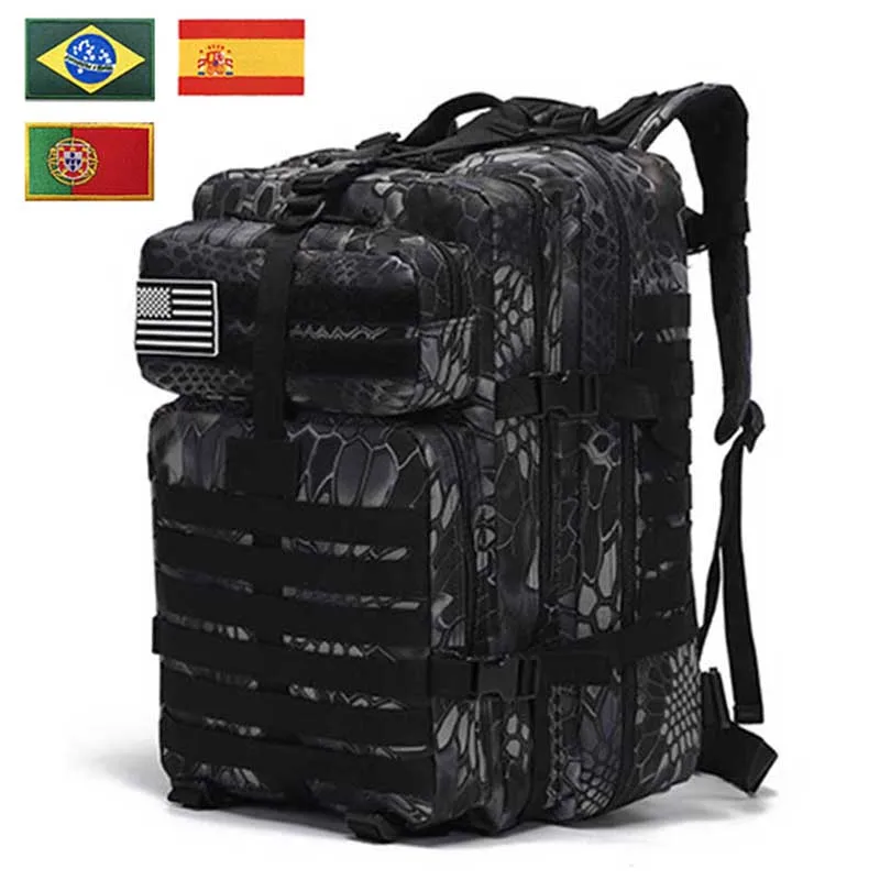 50L/30L Men Black Python Tactical Backpack Outdoor Softback Rucksack Hiking Camping Hunting Fishing Bags Dropshipping
50L/30L Men Black Python Tactical Backpack Outdoor Softback Rucksack Hiking Camping Hunting Fishing Bags Dropshipping