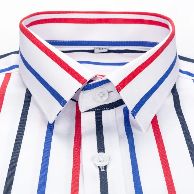 Men's Color Block Striped Wrinkle-Resistant Dress Shirt Long-Sleeve Standard-fit Hidden Button Collar Casual Pure Cotton Shirts
Men's Color Block Striped Wrinkle-Resistant Dress Shirt Long-Sleeve Standard-fit Hidden Button Collar Casual Pure Cotton Shirts