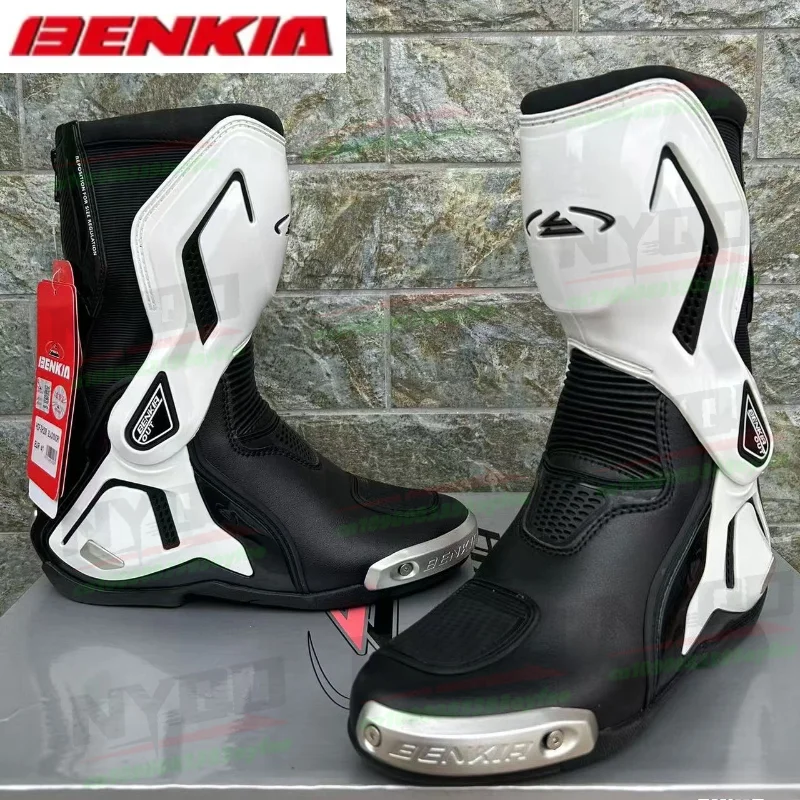 BENKIA Motorcycle Botas Professional Track Riding Boots CE Certification Racing Zapato AntiCollision Off-Road for Rally SH208
BENKIA Motorcycle Botas Professional Track Riding Boots CE Certification Racing Zapato AntiCollision Off-Road for Rally SH208