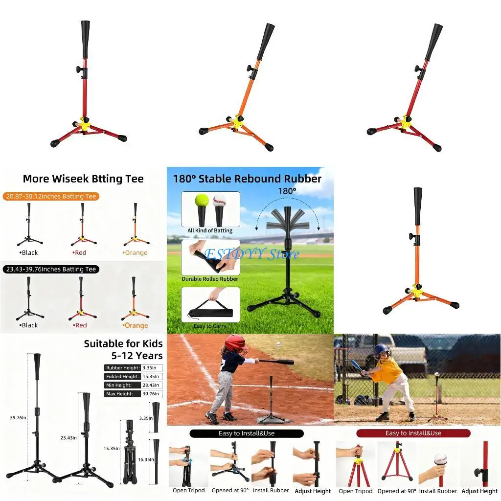 G6DE Baseball Softball Practices Tees Adjustable Height Rebounds Rubber Top For Batting Power Development Ages 3 12
G6DE Baseball Softball Practices Tees Adjustable Height Rebounds Rubber Top For Batting Power Development Ages 3 12