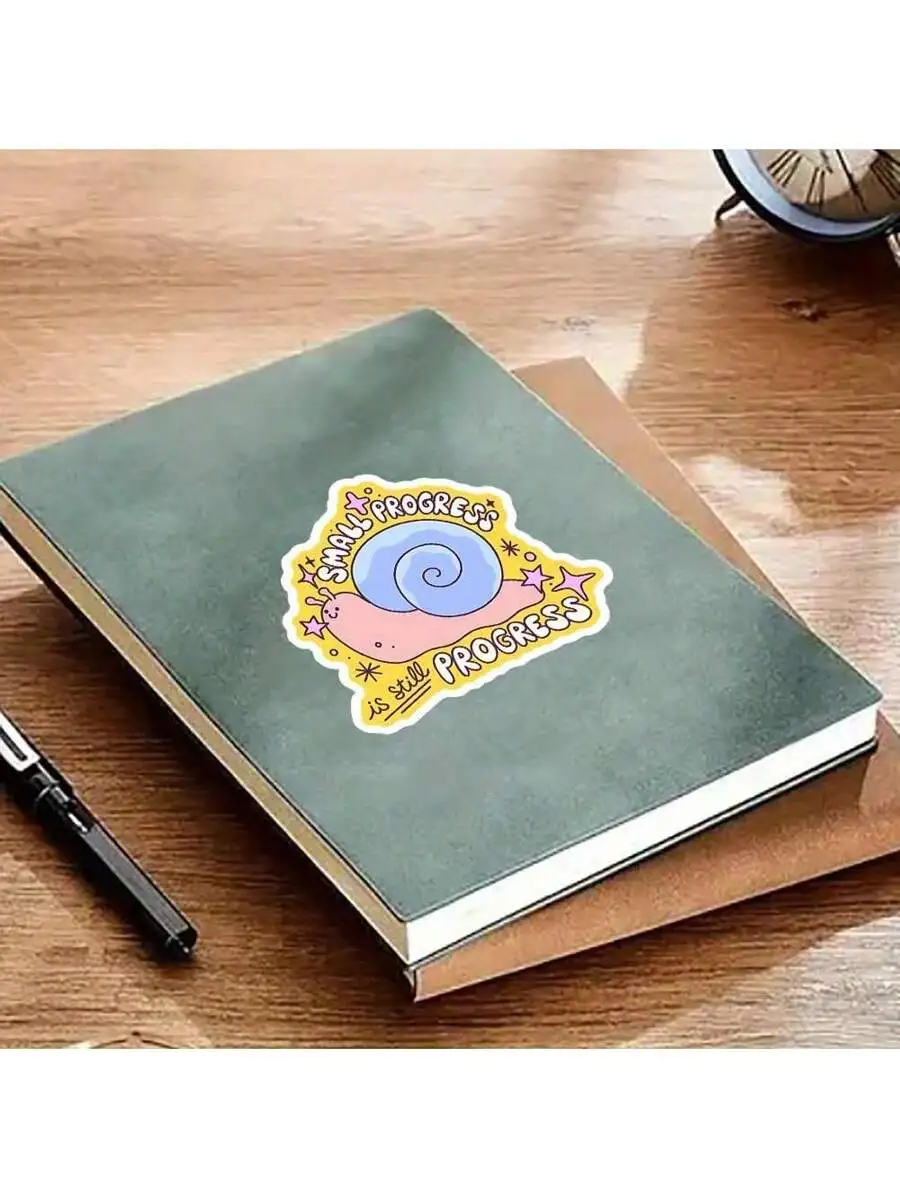 3-Inch Uplifting Snail Decal With Small Progress Is Still Progress Quote For Journals, Laptops, And Water Bottles
3-Inch Uplifting Snail Decal With Small Progress Is Still Progress Quote For Journals, Laptops, And Water Bottles