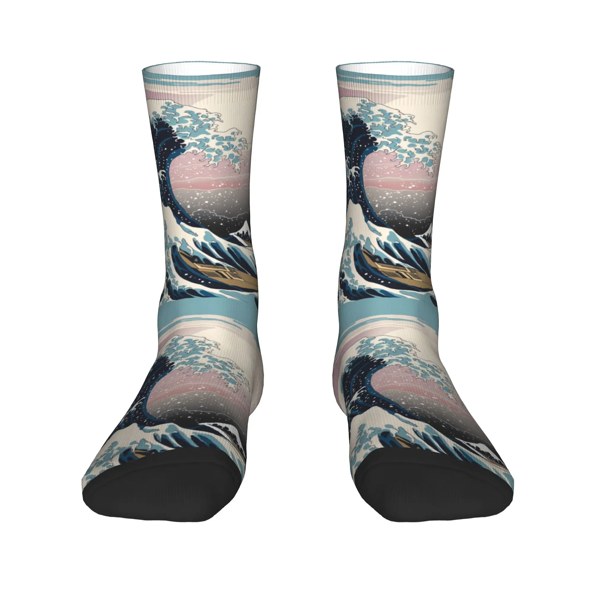 Novelty Men's The Great Wave off Kanagawa Dress Socks Unisex Warm Breathbale 3D Print Crew Socks
Novelty Men's The Great Wave off Kanagawa Dress Socks Unisex Warm Breathbale 3D Print Crew Socks