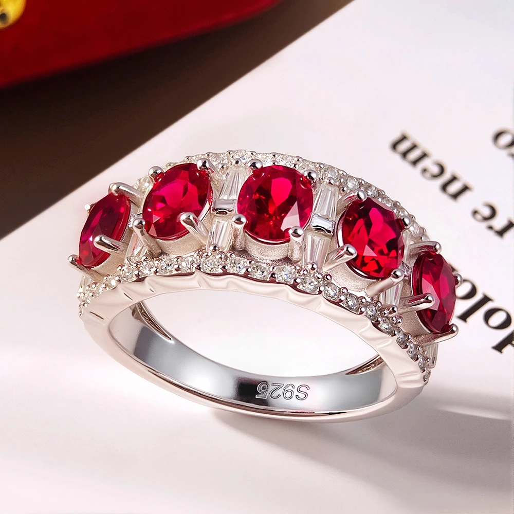 HORRIPAL D Color Ruby/Moissanite For Women Men GRA Certified S925 Sterling Silver Designer Classic Wedding Luxury Fine Jewelry
HORRIPAL D Color Ruby/Moissanite For Women Men GRA Certified S925 Sterling Silver Designer Classic Wedding Luxury Fine Jewelry