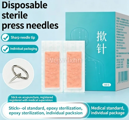 Disposable sterile needle sticker buried ear acupuncture sticker ear massage needle 100pcs/box
Disposable sterile needle sticker buried ear acupuncture sticker ear massage needle 100pcs/box