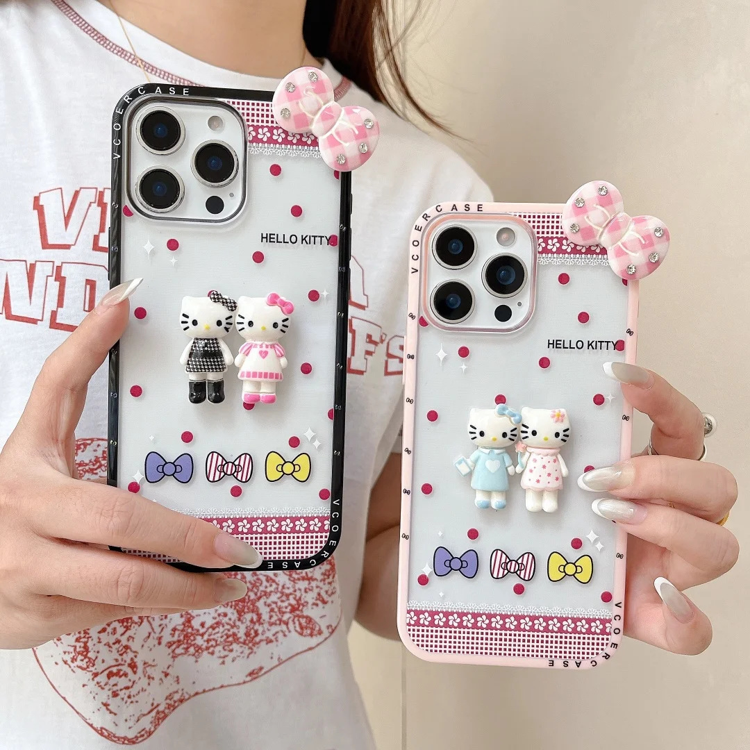 Korean Cute Pink Bow 3D Cat mini Wave point Case For iPhone 16 15 14 13 Pro Max Lovely Aesthetics Shockproof Soft Cover
Korean Cute Pink Bow 3D Cat mini Wave point Case For iPhone 16 15 14 13 Pro Max Lovely Aesthetics Shockproof Soft Cover 