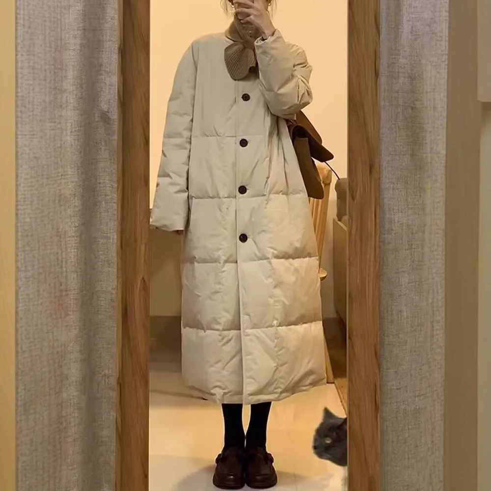 Warm Faionable Long Cotton Jaet Women's Mid-Length Premium Cotton Coat Sli Winter Outerwear Thiened Long Sve
Warm Faionable Long Cotton Jaet Women's Mid-Length Premium Cotton Coat Sli Winter Outerwear Thiened Long Sve