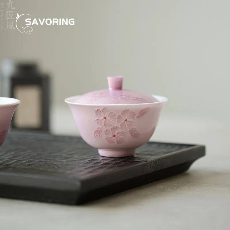 Hand Stacked Flowers Tea Tureen Pink Hand-painted Gaiwan Chawan Tea Supplies Tool Tea Bowl Puer Porcelain Chinese Bowl Tableware
Hand Stacked Flowers Tea Tureen Pink Hand-painted Gaiwan Chawan Tea Supplies Tool Tea Bowl Puer Porcelain Chinese Bowl Tableware