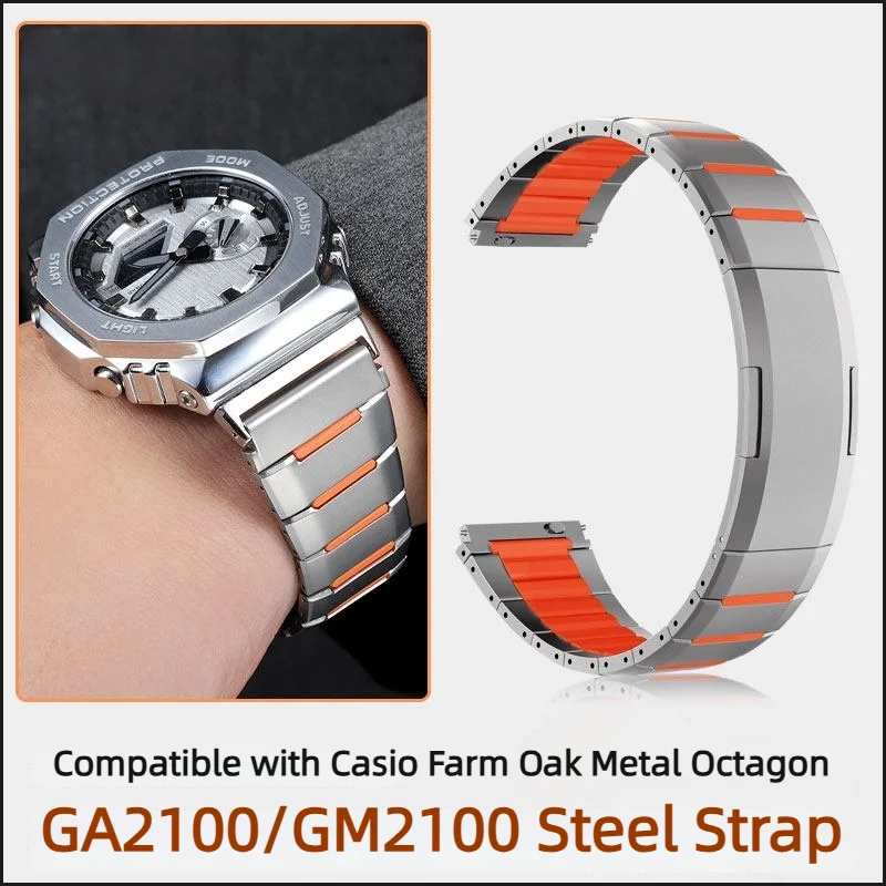 GA2100 GM2100 Modified Metal Watch Band For G-Shock Casio GA-2100 GM-2100 GBM2100 Stainless Steel strap Replacement accessories
GA2100 GM2100 Modified Metal Watch Band For G-Shock Casio GA-2100 GM-2100 GBM2100 Stainless Steel strap Replacement accessories
