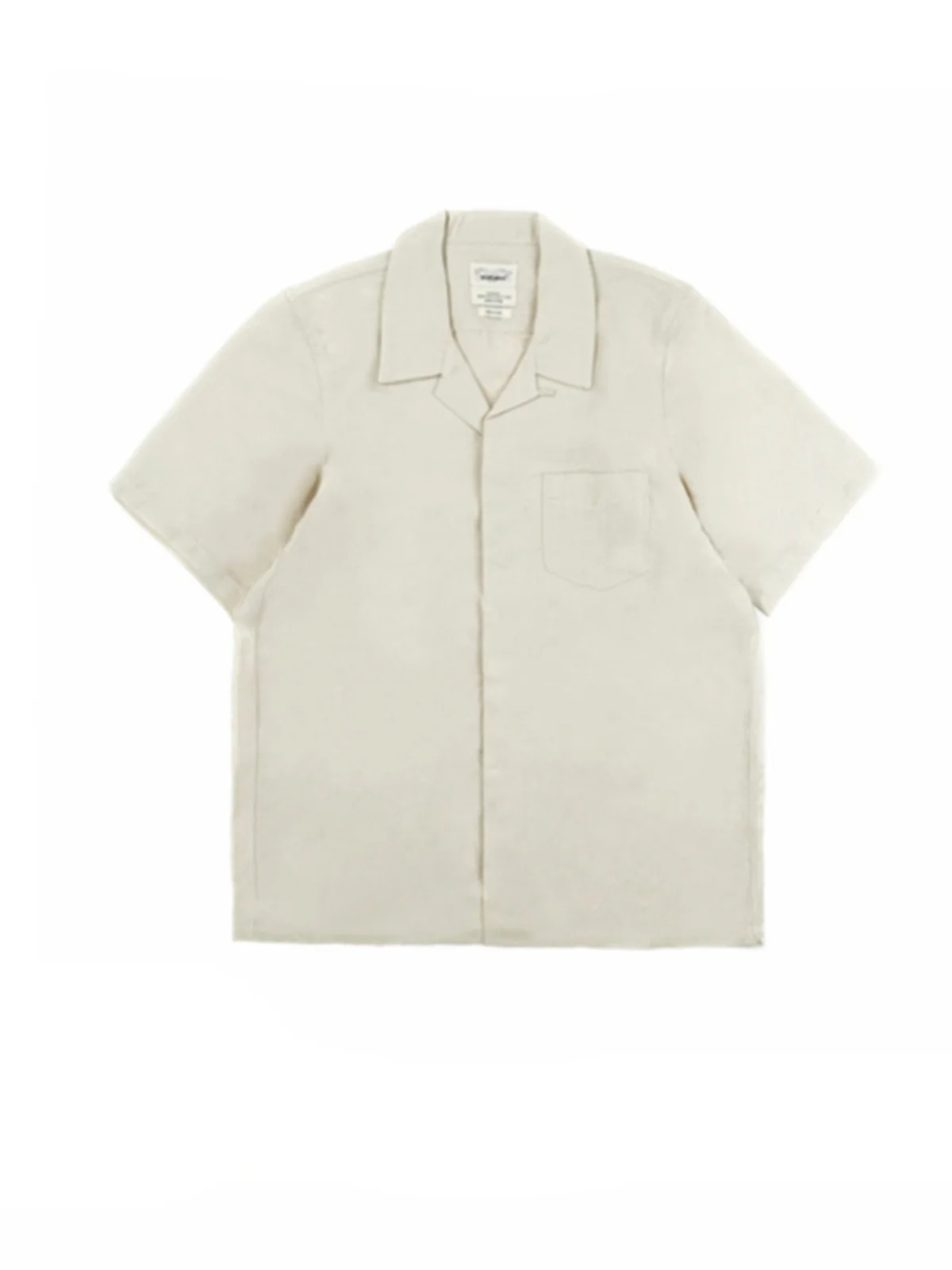 Cuban collar cotton and linen plain short-sleeved retro trend casual thin shirt
Cuban collar cotton and linen plain short-sleeved retro trend casual thin shirt