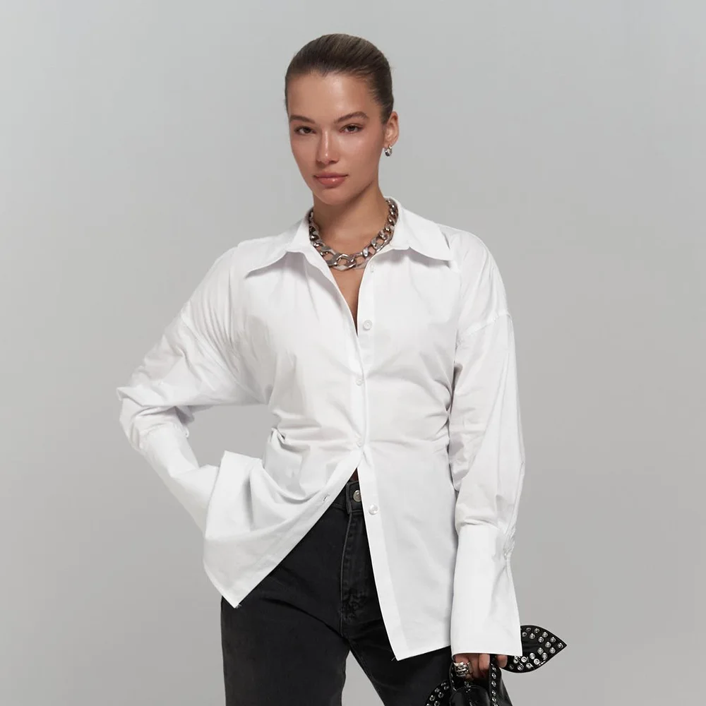 Original Solid Cotton Long Sleeved Shirt Spring and Summer Women Fashion Loose Slim Comfortable Office Commuting Casual Shirt
Original Solid Cotton Long Sleeved Shirt Spring and Summer Women Fashion Loose Slim Comfortable Office Commuting Casual Shirt