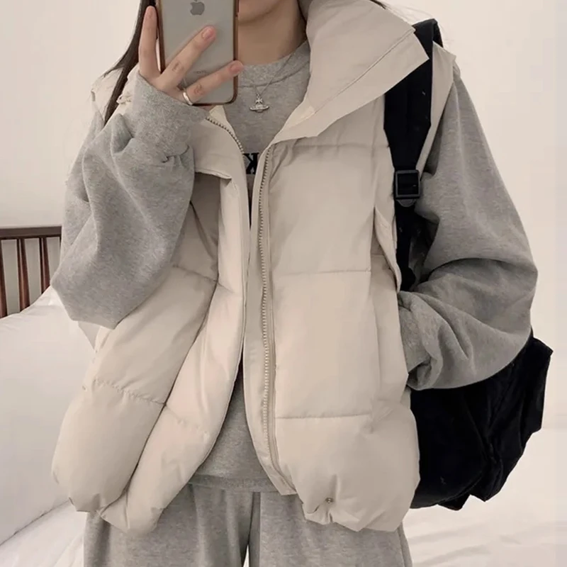 Gagarich 2025 Korean Chic Autumn Winter Niche Versatile Collared Loose Down Bread Jacket Outerwear Camisole Vest Women
Gagarich 2025 Korean Chic Autumn Winter Niche Versatile Collared Loose Down Bread Jacket Outerwear Camisole Vest Women