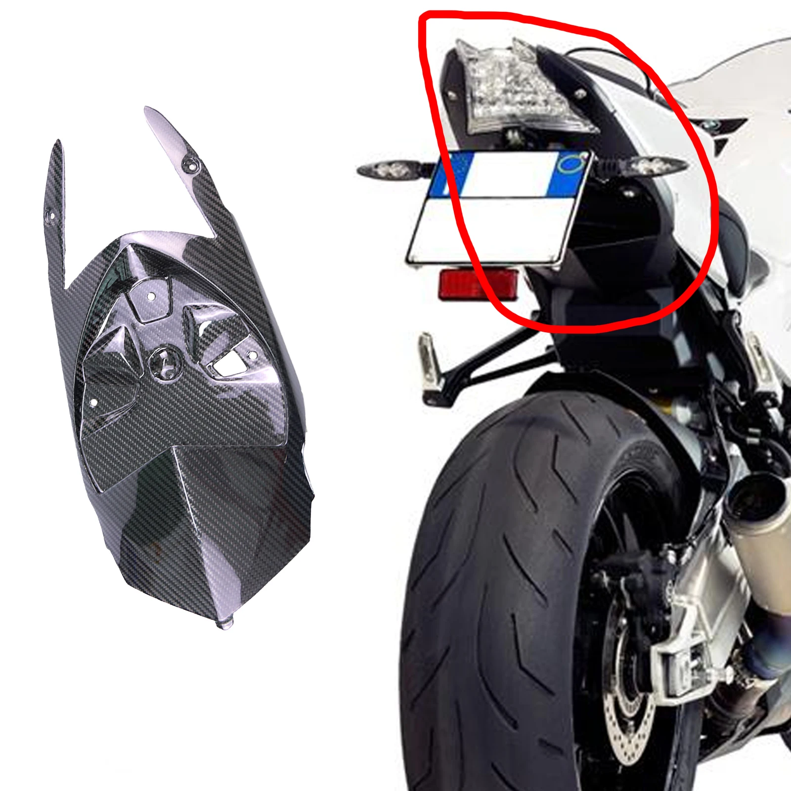 3K 3*3 Carbon Fiber Under Rear Tail Seat Fairing Kits Guard Cover For BMW S1000R 2014+ S1000 RR 2015-2018
3K 3*3 Carbon Fiber Under Rear Tail Seat Fairing Kits Guard Cover For BMW S1000R 2014+ S1000 RR 2015-2018