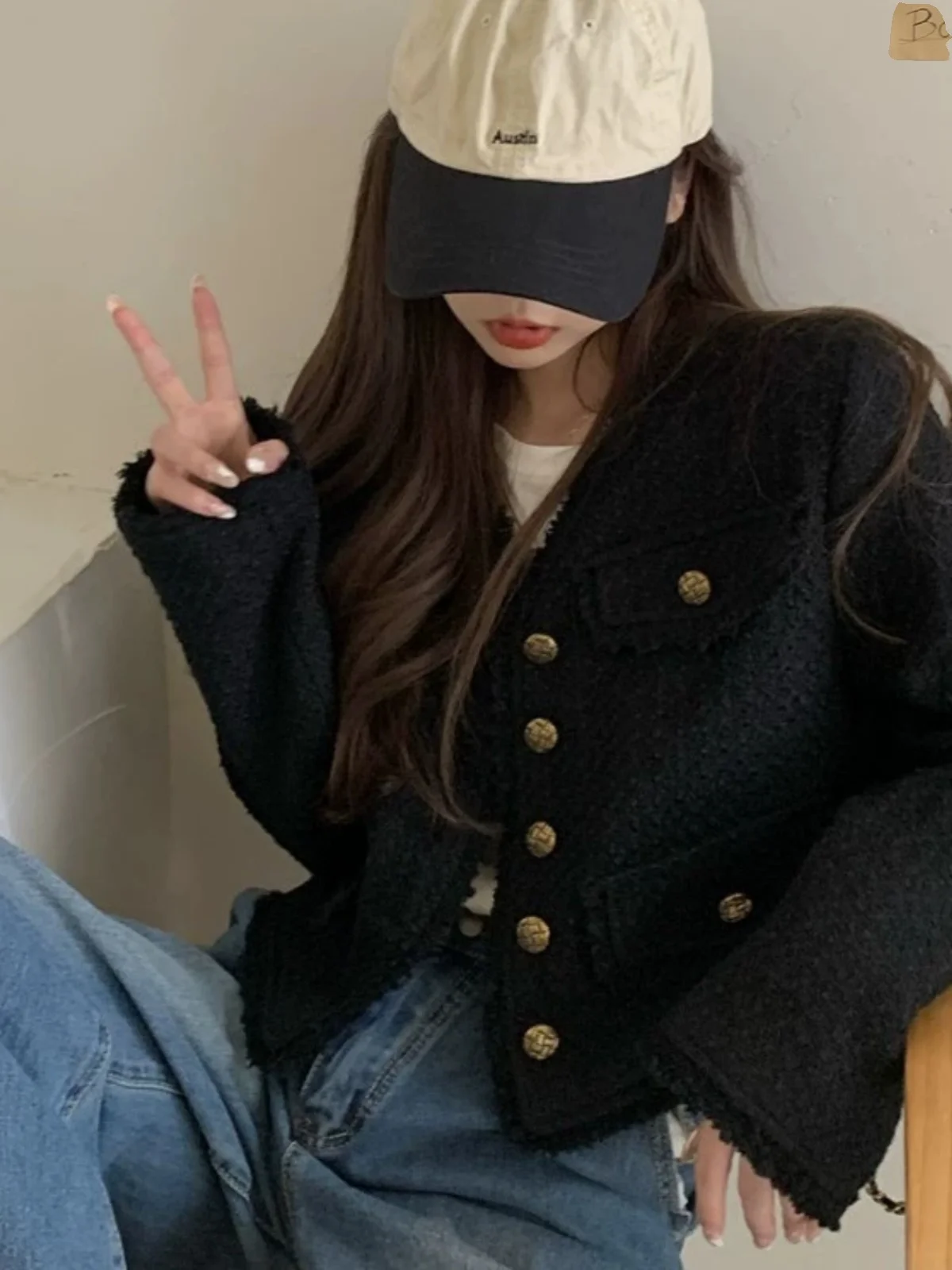 2024 Spring New Little Fragrance Style Women's Short Coat Black INS Open Cardigan Top Fashionable Straight Tube Regular Thick...
2024 Spring New Little Fragrance Style Women's Short Coat Black INS Open Cardigan Top Fashionable Straight Tube Regular Thick...