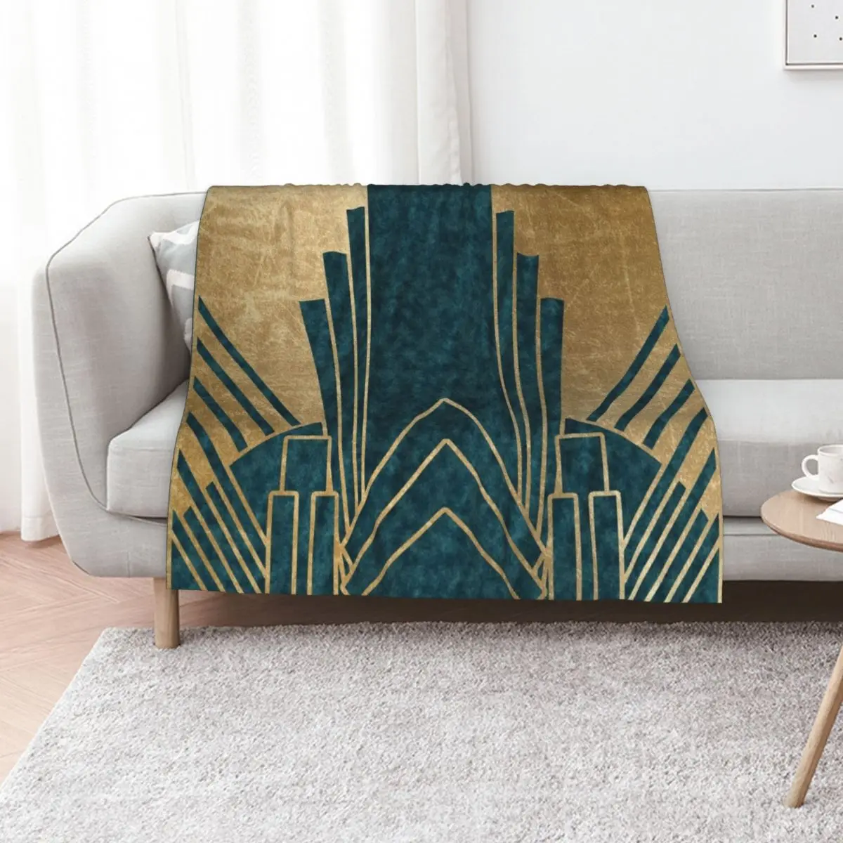 Art Deco glamour - teal and gold Throw Blanket Cute Beach Picnic Flannel Blankets
Art Deco glamour - teal and gold Throw Blanket Cute Beach Picnic Flannel Blankets