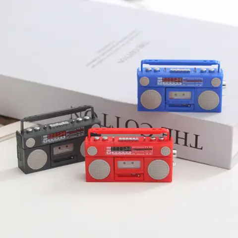 1: 12 Dollhouse Mini Simulation Radio Recorder Food and Play Scene Model Ornament