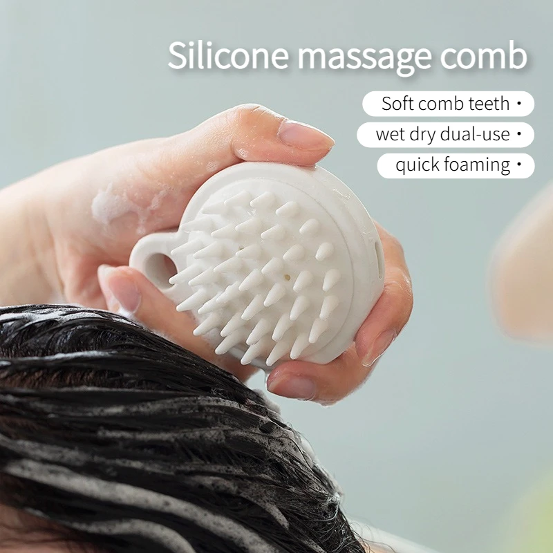 Mini wet dry dual use scalp decompression massage silicone soft brush,household washed massage scalp shampoo quick foaming brush
Mini wet dry dual use scalp decompression massage silicone soft brush,household washed massage scalp shampoo quick foaming brush