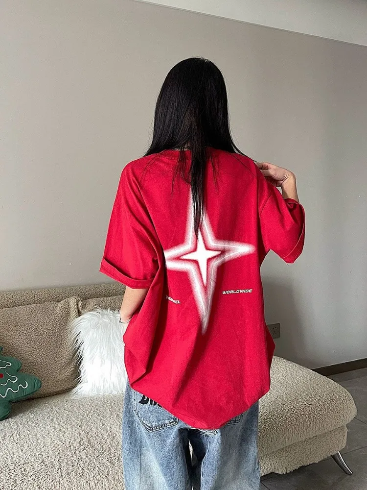 Cross Stars Hip Hop Printed T-shirt for Men and Women Pure Cotton Summer Fashion Casual Comfy Couple Short Sleeved Top Harajuku
Cross Stars Hip Hop Printed T-shirt for Men and Women Pure Cotton Summer Fashion Casual Comfy Couple Short Sleeved Top Harajuku