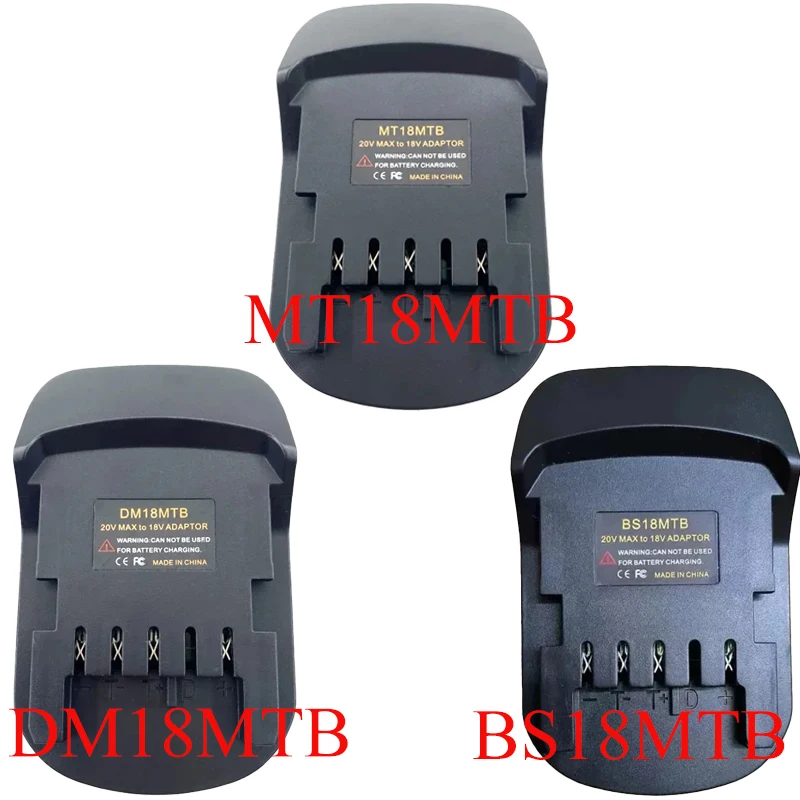 Battery Converter Adapter for Metabo18V Power Tool MT18MTB DM18MTB BS18MTB for Makita/Devault/Milwaukee/Bosch 18V Li-Ion Battery
Battery Converter Adapter for Metabo18V Power Tool MT18MTB DM18MTB BS18MTB for Makita/Devault/Milwaukee/Bosch 18V Li-Ion Battery