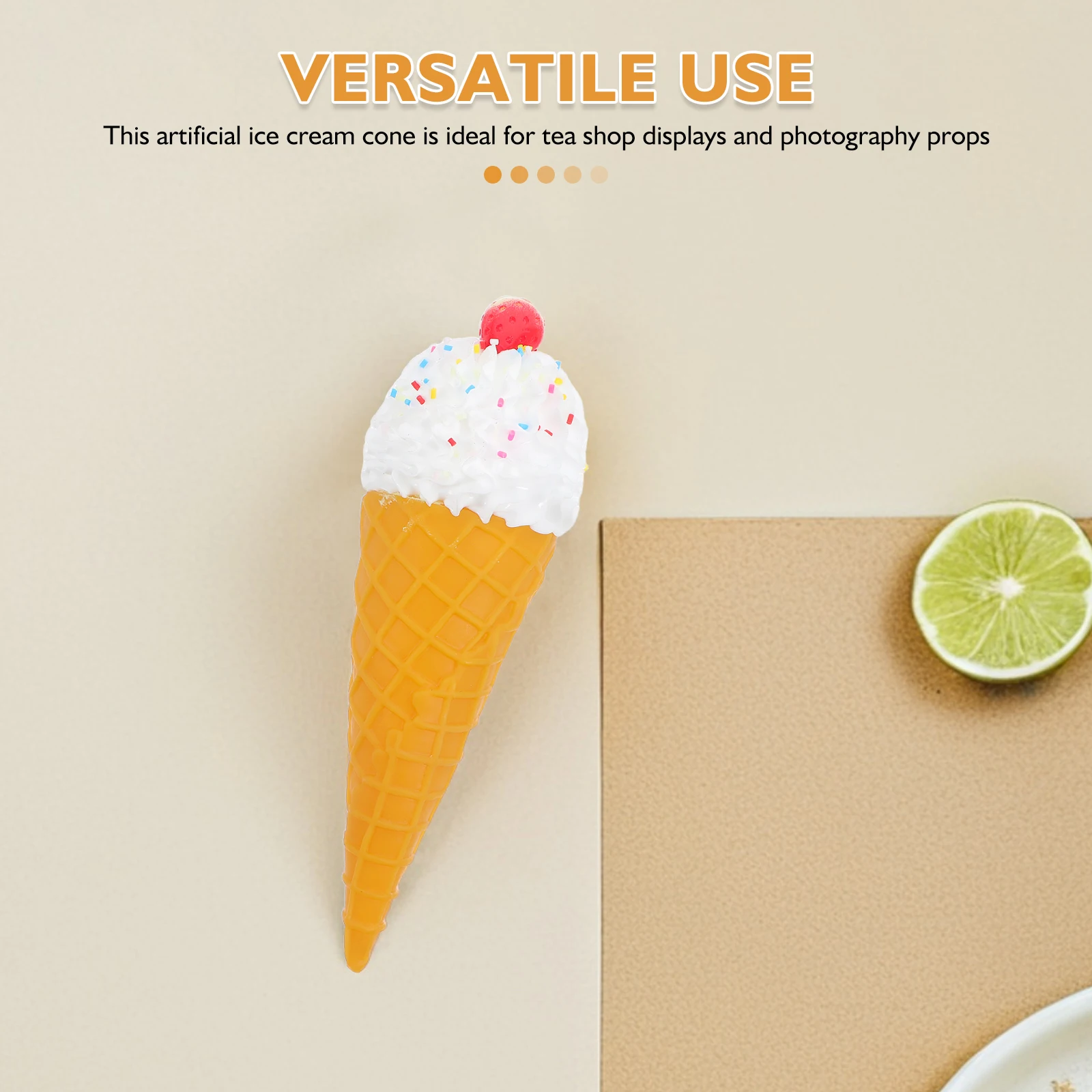 Simulated Ice Cream Cone Fake Food Model Artificial Dessert Shop Decor Pvc Prop Decoration
Simulated Ice Cream Cone Fake Food Model Artificial Dessert Shop Decor Pvc Prop Decoration