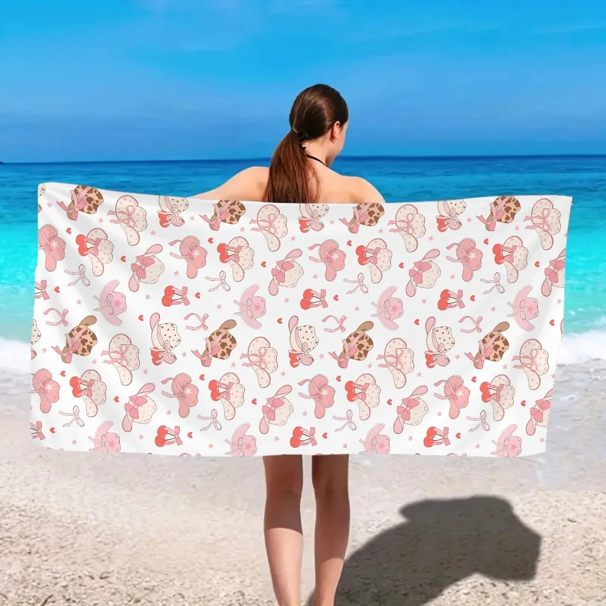 Pink Bow 2D Flat Printed Peach Skin Beach Towel Kawaii Fruit Bath Towel Summer Seaside Vacation Sand Free Travel Blanket Mat
Pink Bow 2D Flat Printed Peach Skin Beach Towel Kawaii Fruit Bath Towel Summer Seaside Vacation Sand Free Travel Blanket Mat